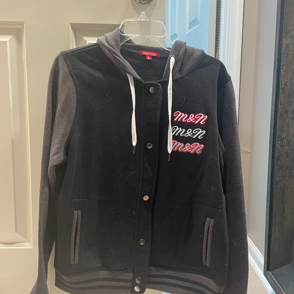 RARE Mitchell & Ness unisex sweatshirt jacket with hood